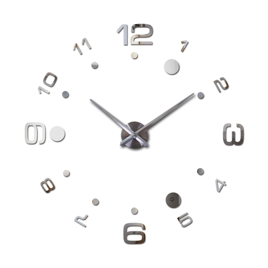 Горячие кварцевые часы настенные акриловое зеркало Diy Reloj де сравнению Horloge Murale