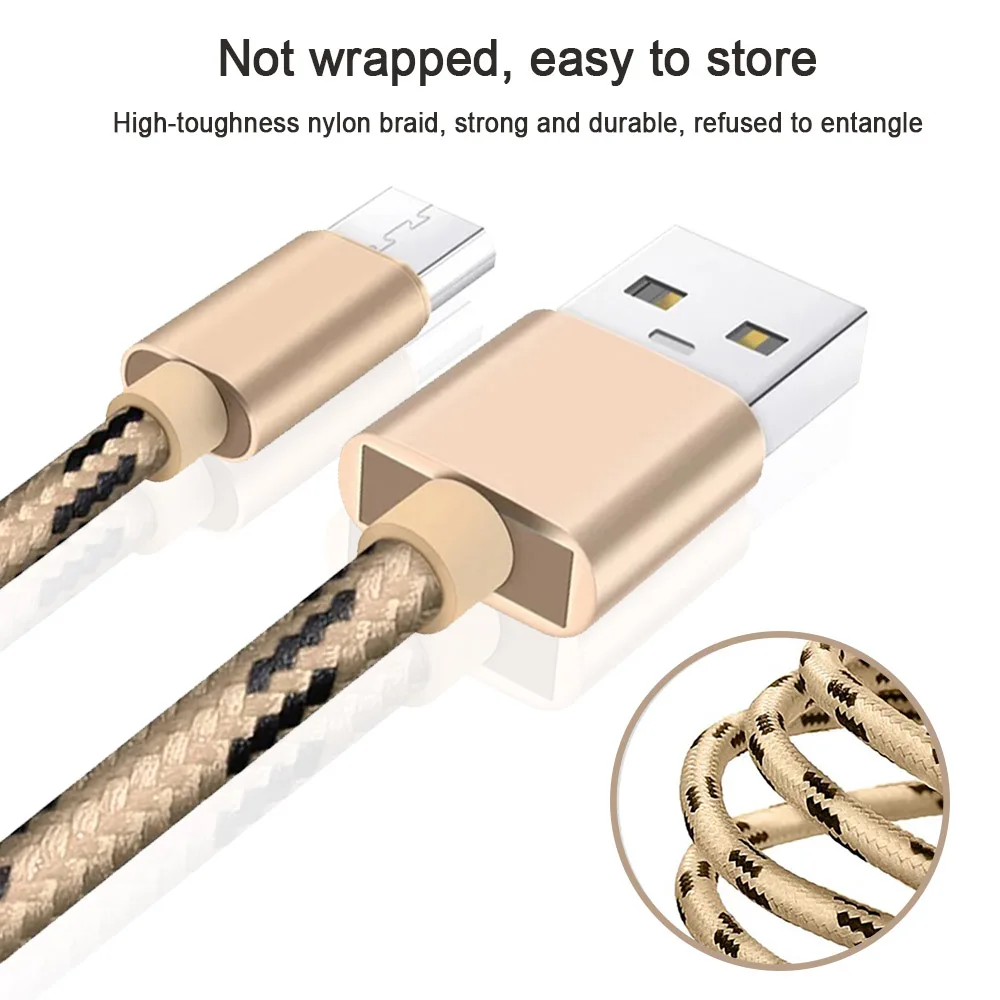 Micro USB кабель для быстрой зарядки синхронизации данных samsung huawei Xiaomi 8 9 Redmi Note4 5 Android