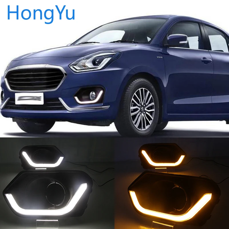 Для Suzuki Dzire 2017 2018 2019 дневные ходовые огни светодиодные DRL Противотуманные фары
