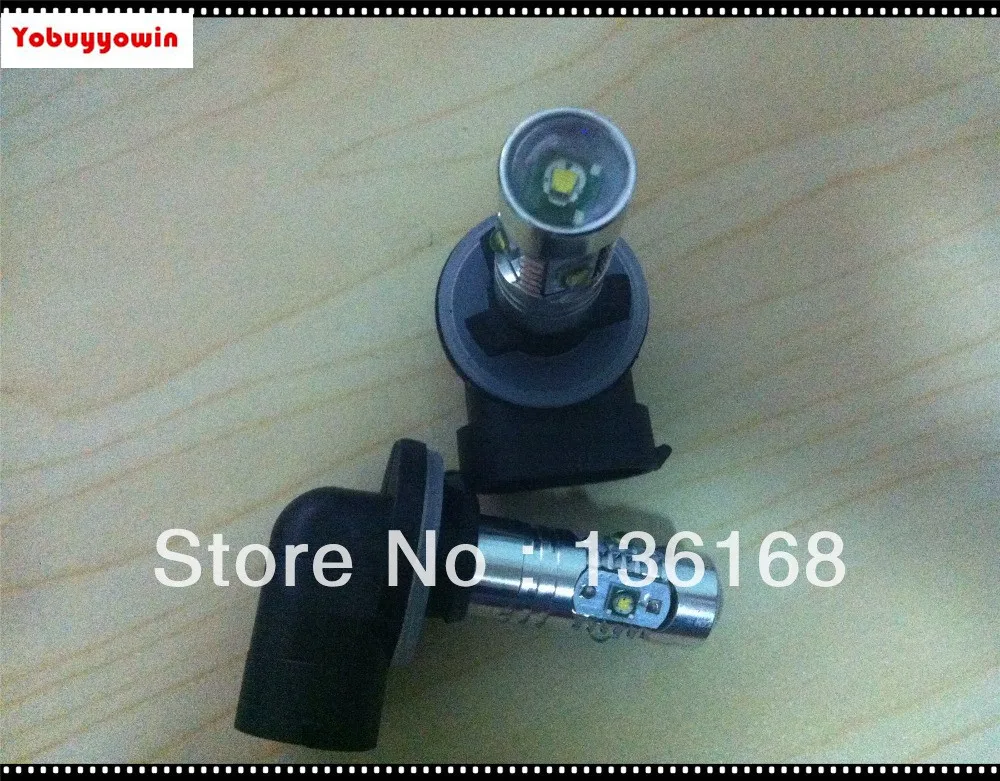 

2Pcs White 25W High Power 5 xCree XP-E Chips 881 H27 PGJ13 LED Car Fog Light Driving DRL Bulbs