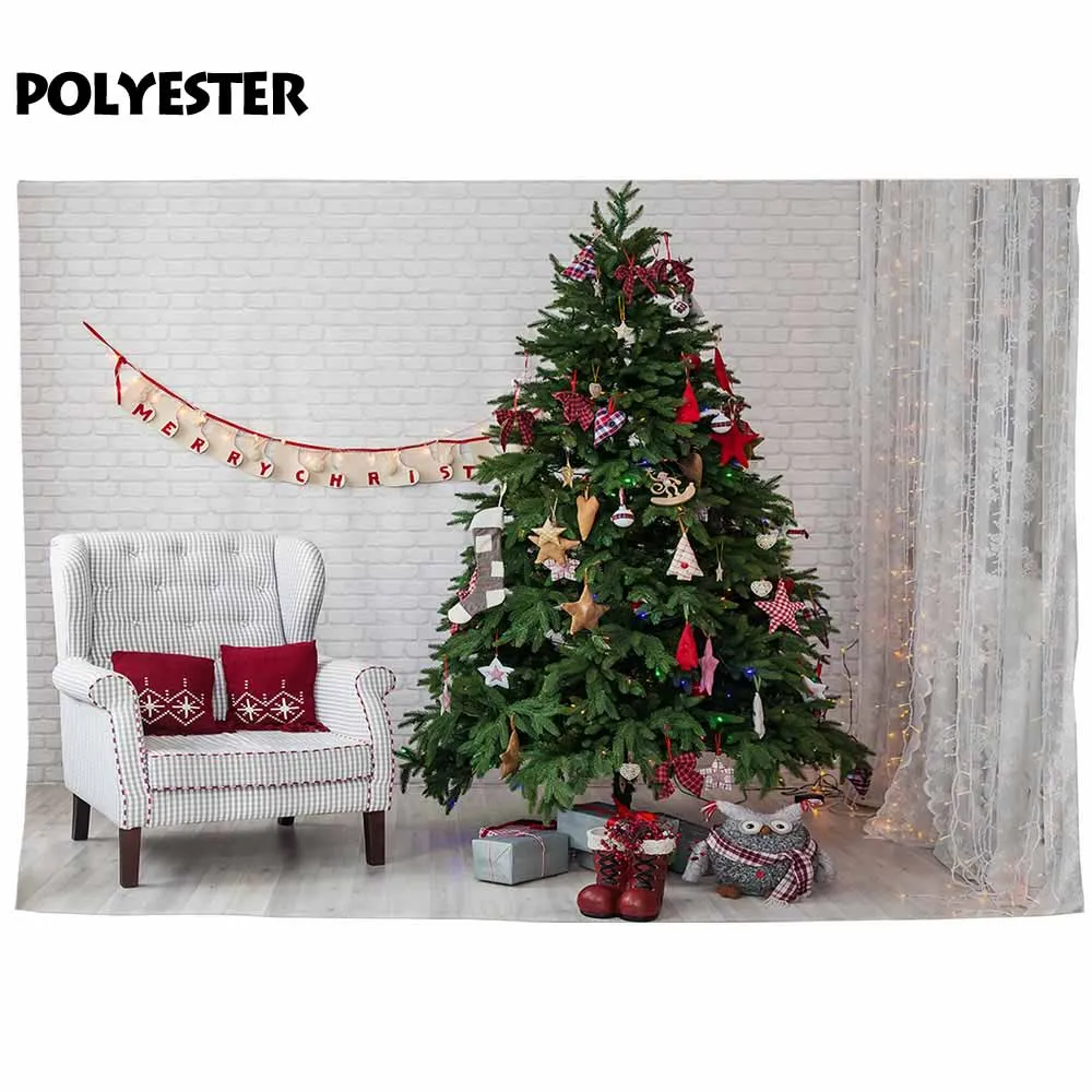 Фон для фотосъемки Allenjoy с рождественской тематикой украшение помещения дерево