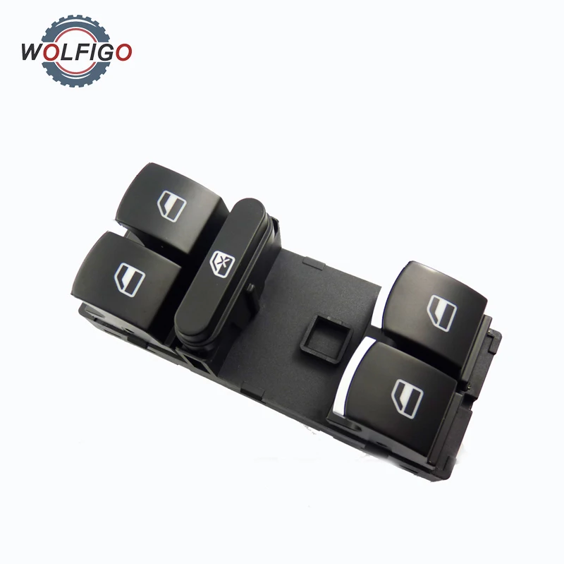 Новый хромированный переключатель окон WOLFIGO 10PIN 5ND959857 для VW GOLF JETTA GTI MK5 MK6 PASSAT 3C