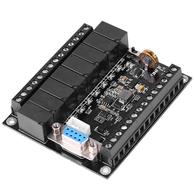 Plc программируемый контроллер Dc 24V регулятор ПЛК Fx1N-20Mr промышленная плата