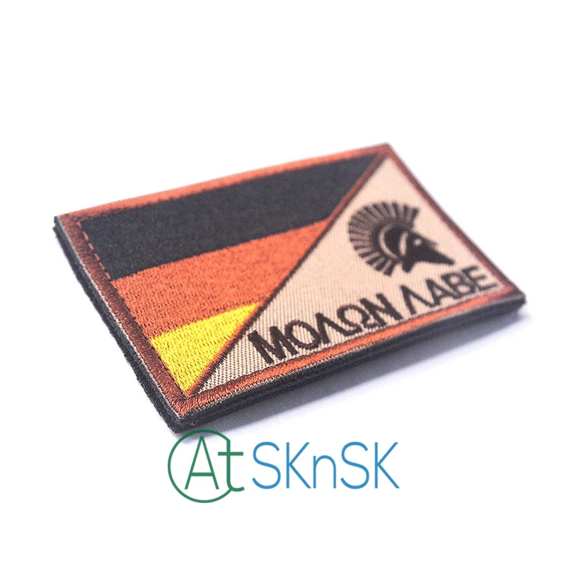 1 шт. Немецкий флаг и Спартанские вышитые значки нашивки с национальным флагом