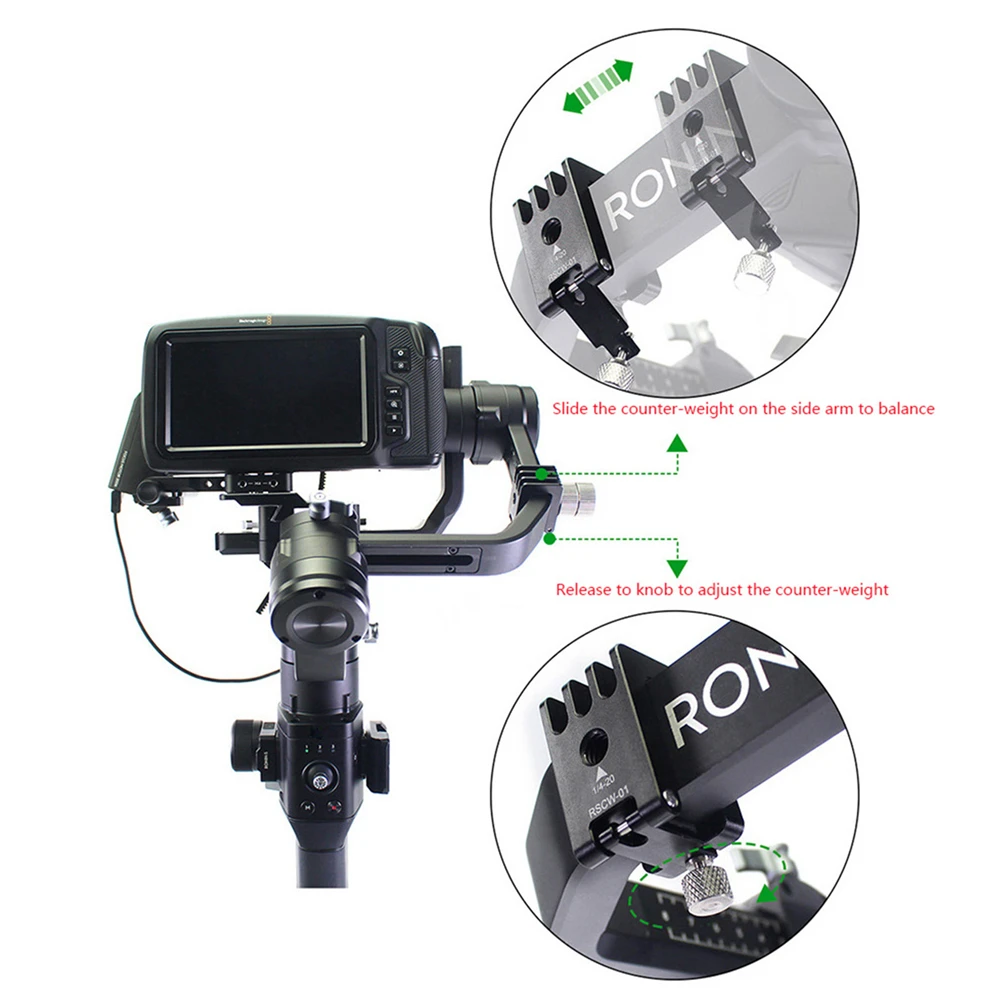 Счетчик веса 150 г для DJI Ronin S Gimbal Black Magic BMPCC 4K Camera Two 25g One 100g комбинированные