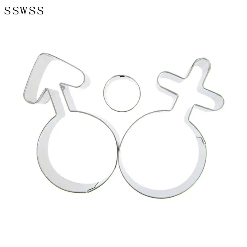 День Святого Валентина мужские знаки женские и 2 см круглые формы для печенья