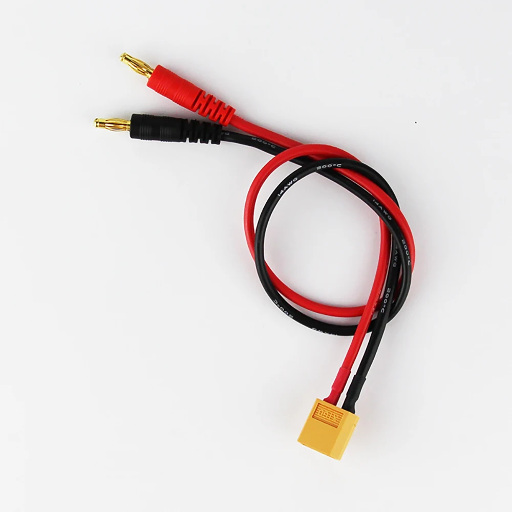 10 шт. 30 см 14awg силиконовый провод кабель RC XT60 к разъему 4 мм Банановая Пуля разъем