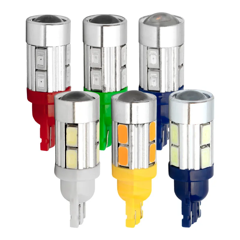 2 шт. T10 194 W5W 10 SMD 5630 5730 Светодиодные клиновидные лампы высокой мощности