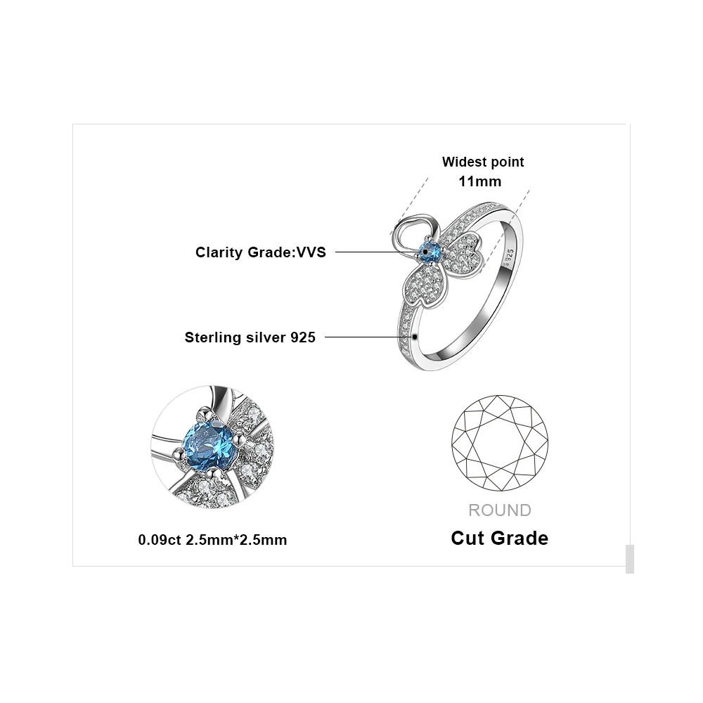 JewelryPalace 1.2ct натуральная Лондонский Голубой Топаз кубического циркония мотаться