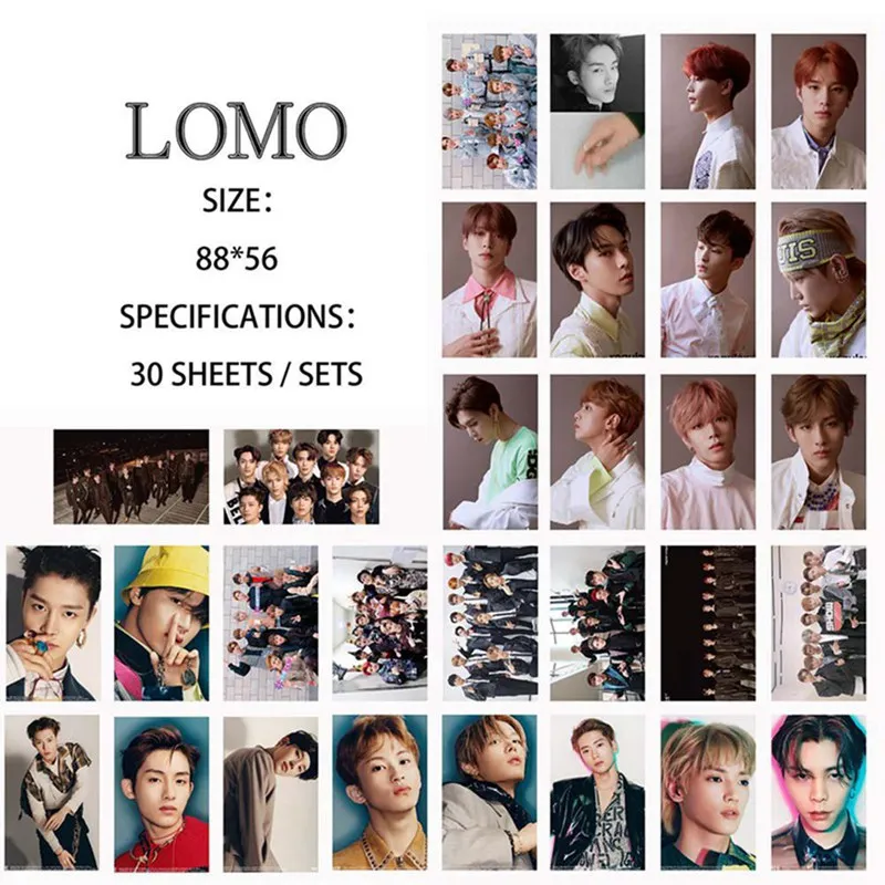 30 шт./компл. K-POP NCT127 NCT мечта ломо карты плакат самодельные бумажные фото карты вентиляторы коллекция подарков