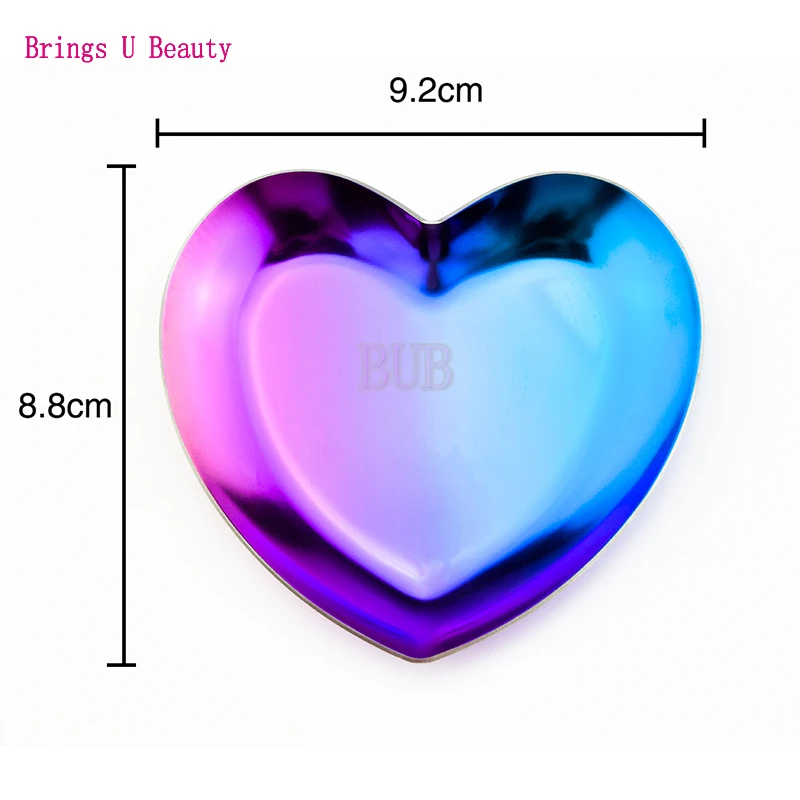 1 шт. фигурные украшения в форме сердца украшение лоток стразы пластина хранение