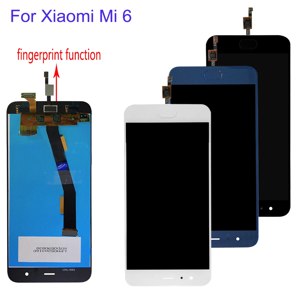 Датчик отпечатков пальцев 5 15 &quotОригинальный дисплей для XIAOMI Mi6 ЖК сенсорный