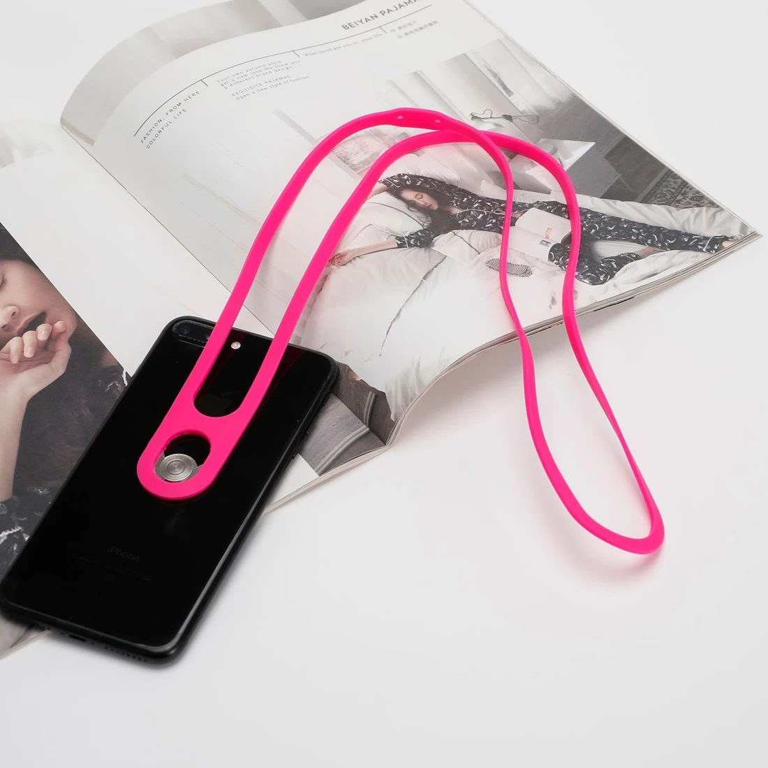 Универсальный строп силиконовый подвесной шнур для шеи на мобильный телефон