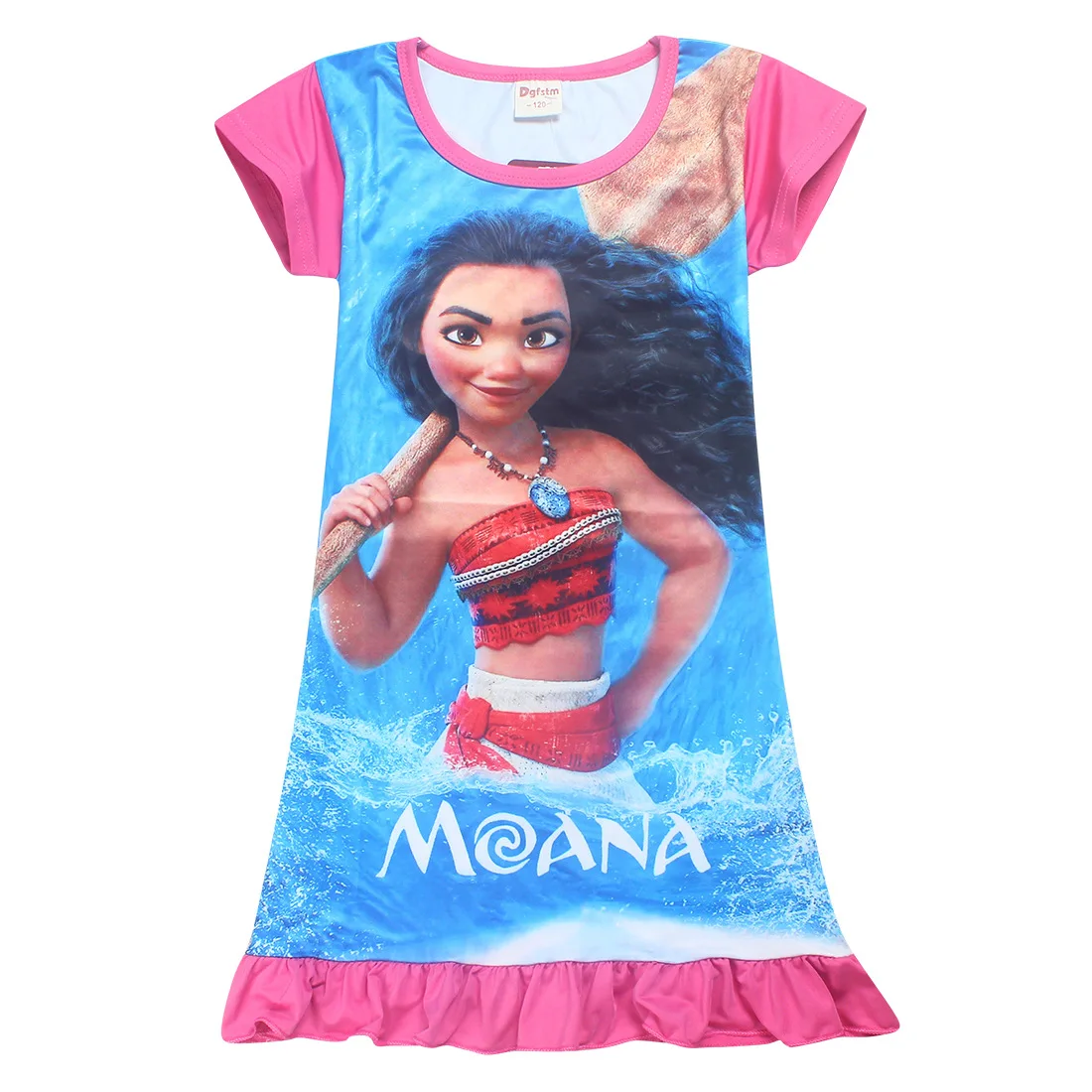 Платье для девочек одежда маленьких платье принцессы Моаны костюмированной