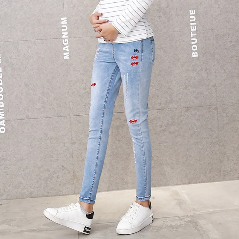 Одежда для беременных обтягивающие брюки Беременность Каприс Брюки женщин Gestante