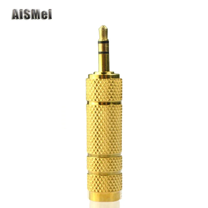 AiSMei 3.5mm Male to 6.5 mm Female Adapter 3.5 plug 6.35 Jack Stereo Speaker Audio converter for Phone PC Notebook |