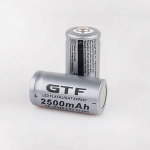 Bundled Sale GTF 3.7V 2500mah 16340 Battery CR123A Li-ion Rechargeable Batteries