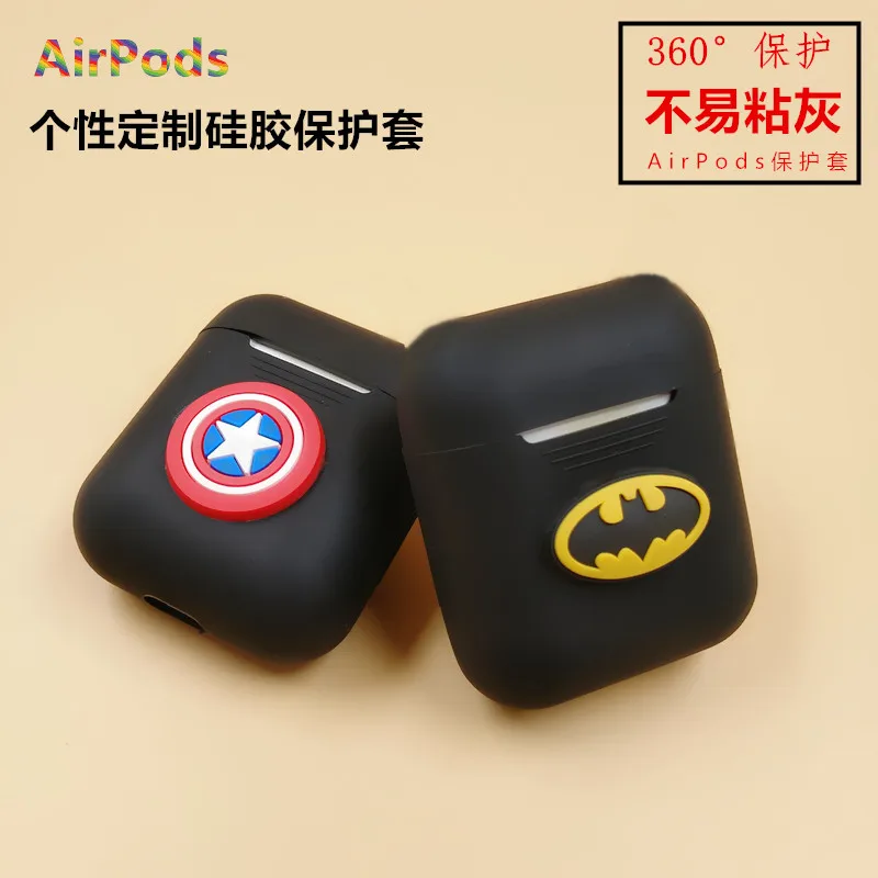 Мультяшный Мягкий силиконовый чехол для Apple Airpods противоударный гарнитура AirPods