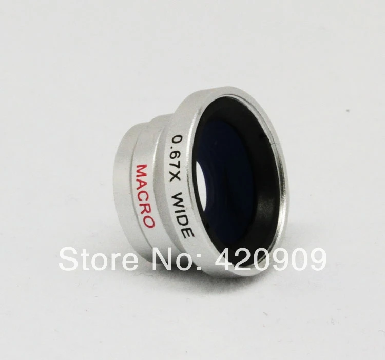 2 in 1 Magnetic Detachable 0.67X Wide Angle Lens+Macro Lens Mobile Phone For HTM M1 M1W M3 M3W H9006 H200 A6 A6W |