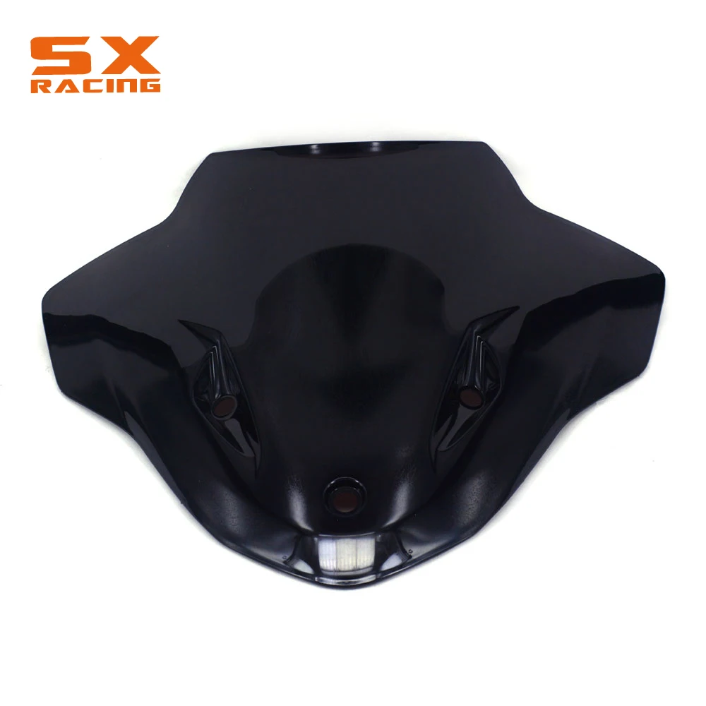 Мотоцикл черный пластик лобовое стекло для BMW S1000R S1000 R 2014 2015 14 15|windscreen windshield|plastic