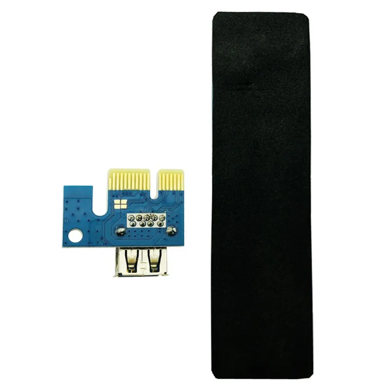 60CM PCI-E Extender PCI Express Riser Card 1X To 16X 008C + USB 3.0 Cable Sata 15 Pin 6 Power For BTC Miner Machine | Компьютеры и
