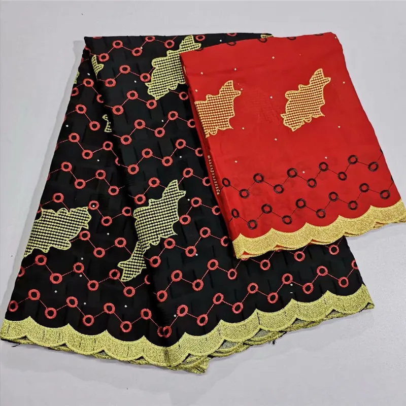 Big African Swiss Voile Lace High Quality Cotton Material Latest Fabric With Stones yc-2373 | Дом и сад
