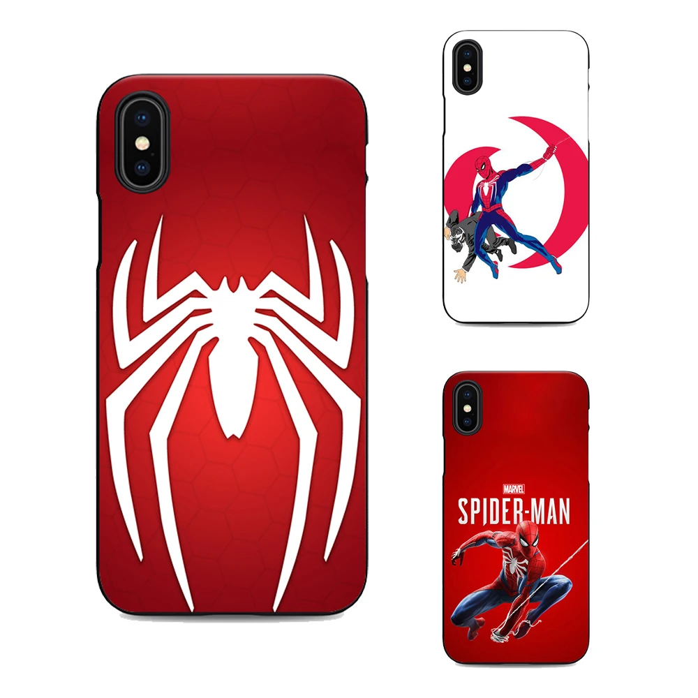 Человек-паук ps4 мягкий силиконовый черный чехол для телефона iPhone XR XS Max 6 7 8 plus 5 5S 6s
