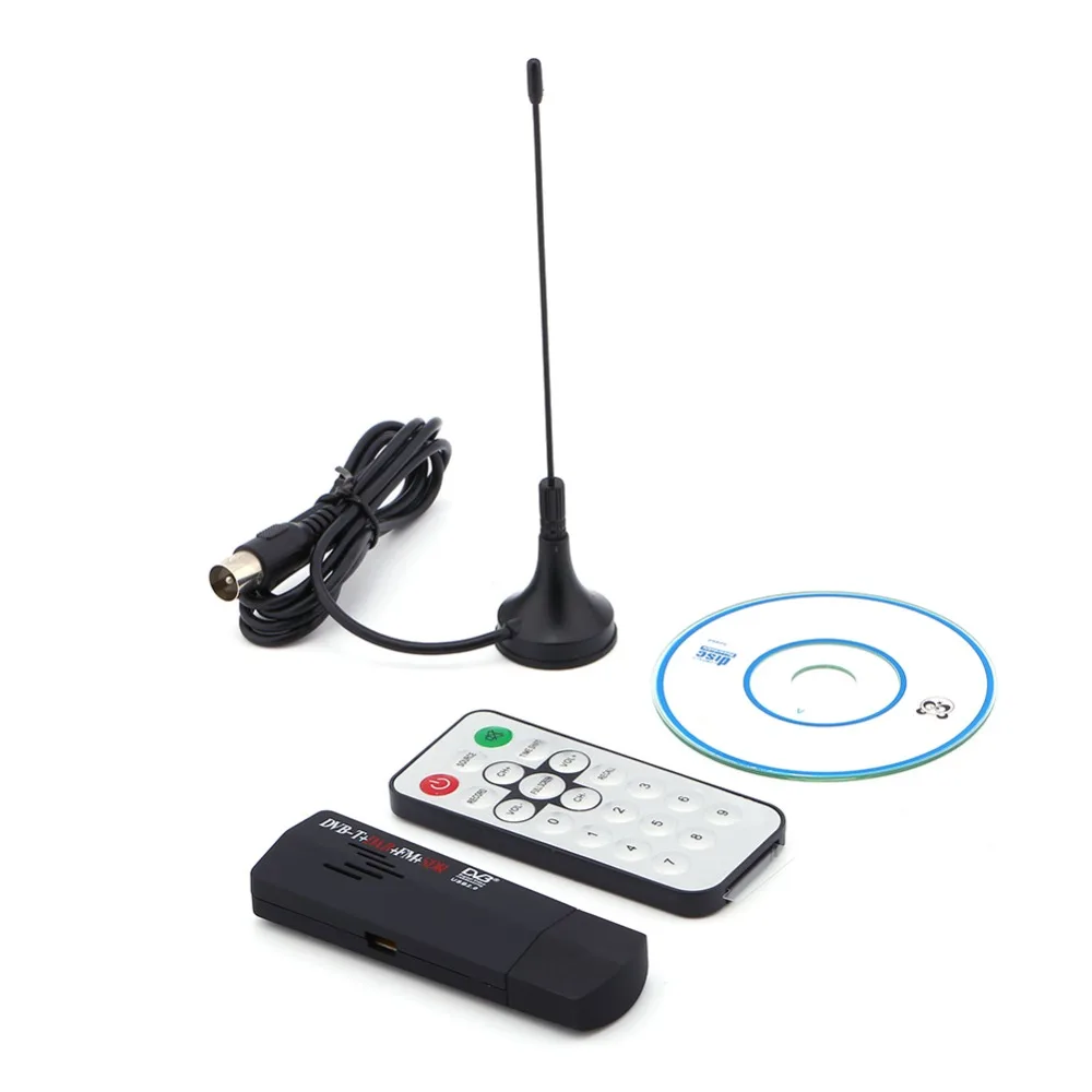 Цифровой USB 2,0 ТВ-накопитель FM+ DAB DVB-T RTL2832U+ R820T SDR DAB FM HD ТВ-тюнер приемник RTL2832U R820T для ПК ноутбука