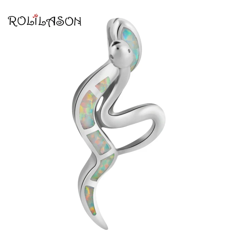 Новое поступление Digital Snake оптовая продажа в розницу Белый огненный опал Серебро
