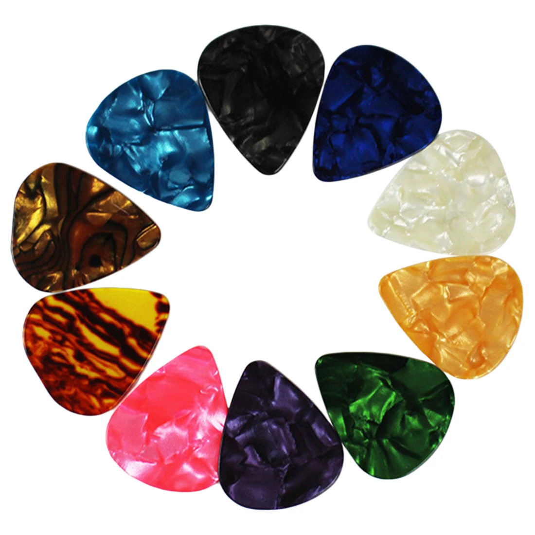 Brand New 1pcs Random Color Guitar Picks ABS Plectrum Plucked String Instrument Guitar Accessories for Guitar Player