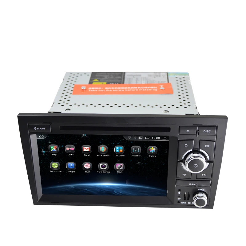 

7 Inch Touch Screen Android 9.0/9.0 Car DVD GPS For Audi Audi/A4/S4 2002-2008 With Wifi GPS Bluetooth Radio RDS USB SD Free Map