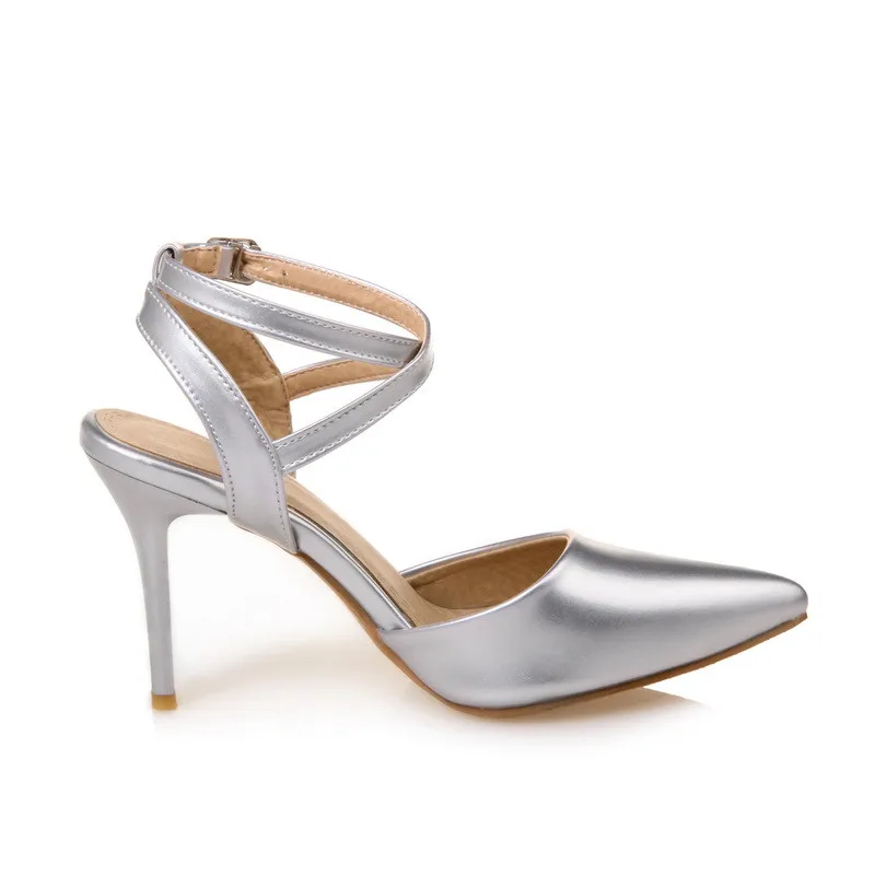 Женская обувь YMECHIC на высоком каблуке шпильке с перекрестными ремешками цвета: