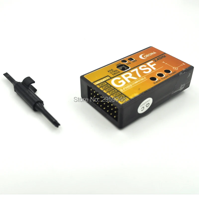CORONA 2 4 7CH GR7SF S FHSS ресивер buil in Gyro совместимый с FUTABA T6J T8J 10J T14SG|corona receiver|receiver futabafutaba