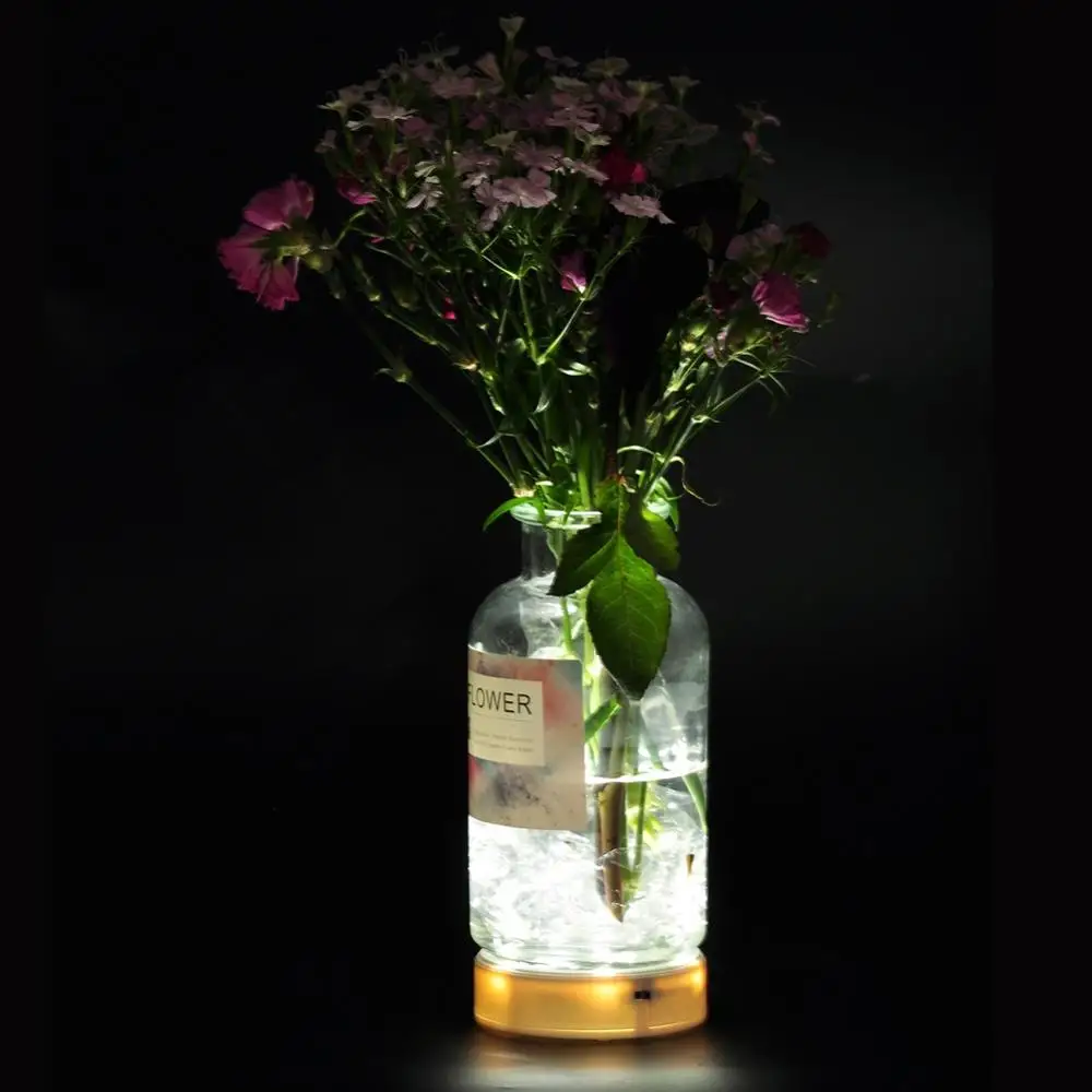 Круглая светодиодная оссветильник ительная база 10 см питание от 3 батареек AA 9