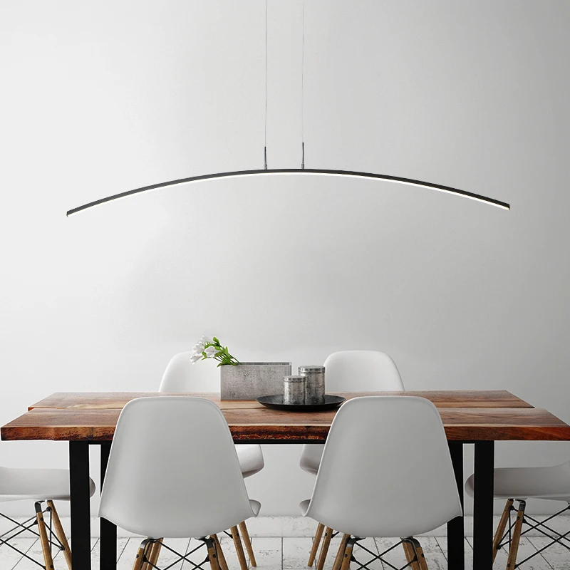 

LICAN Modern LED Pendant Chandelier Lighting for Office Dining Living room Kitchen home decor Lustre LED light Black Chandelier