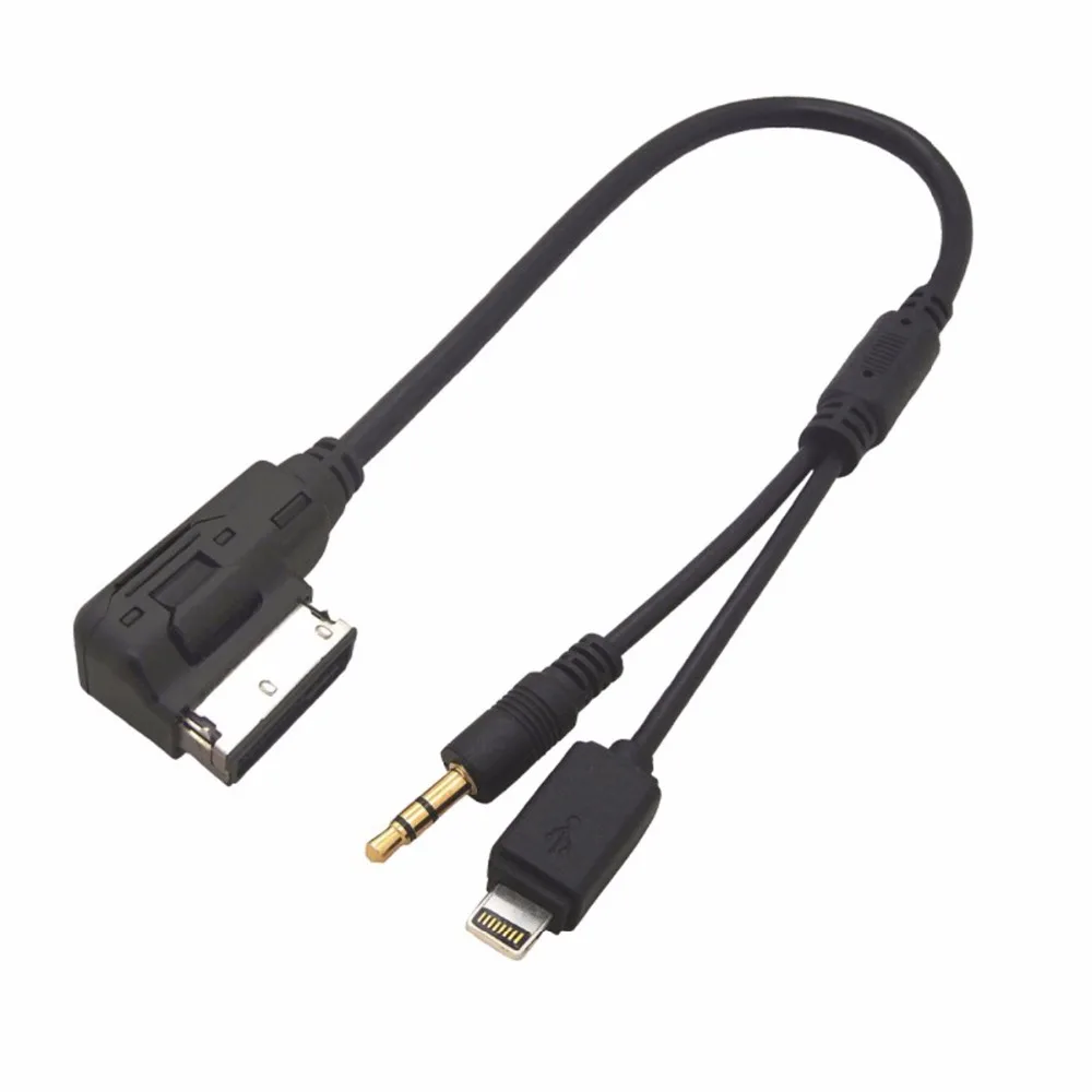 Кабель-переходник Cablecc CY Media In AMI MDI/Stereo 3 5 мм для автомобиля VW AUDI 2014 A4 A6 Q5 Q7 |