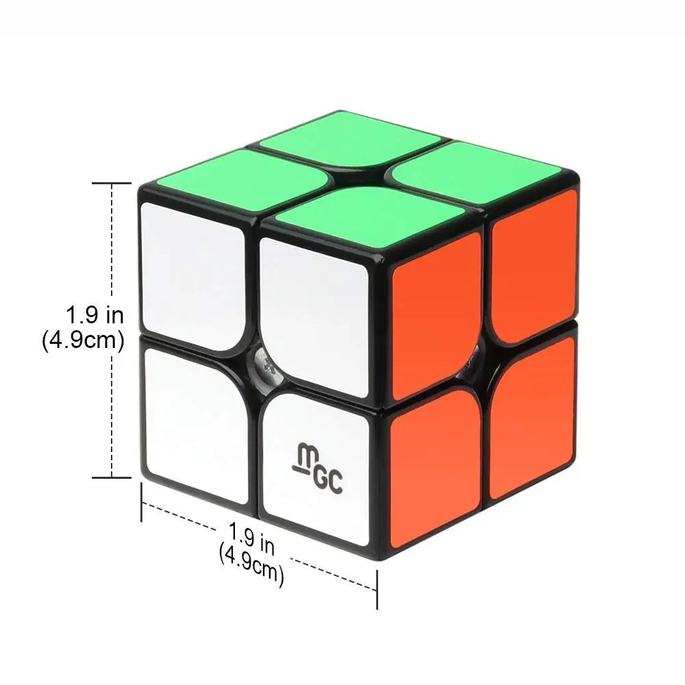 D FantiX Yj MGC 2x2 скоростной куб магнитный 2x2x2 магический Обучающие головоломки