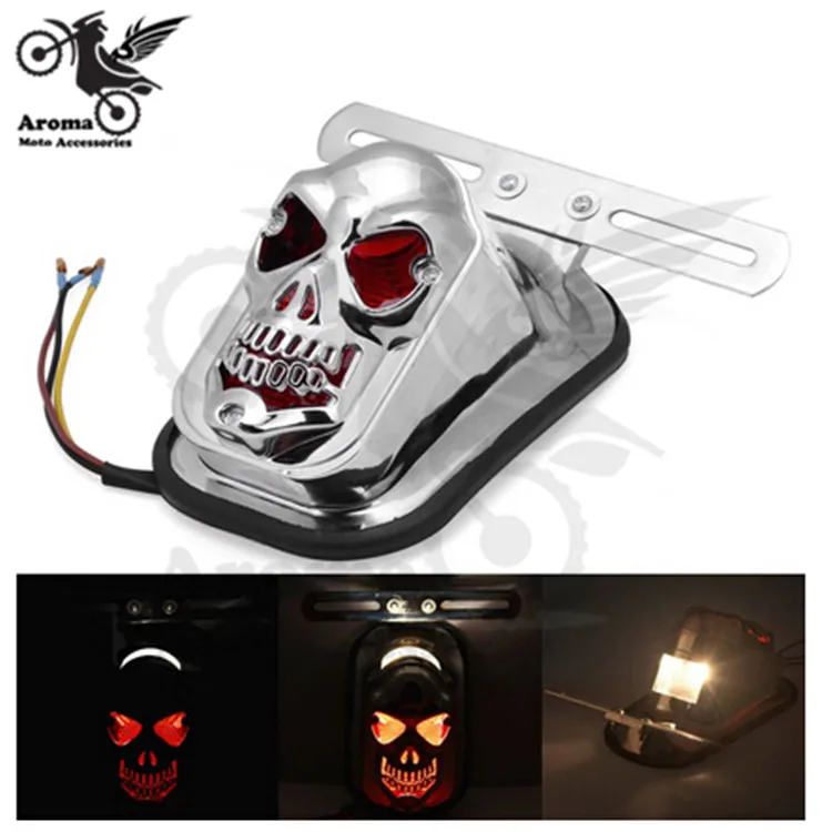 Задний фонарь chrome moto rcycle для Harley Davidson cruiser blinker ghost rbike |