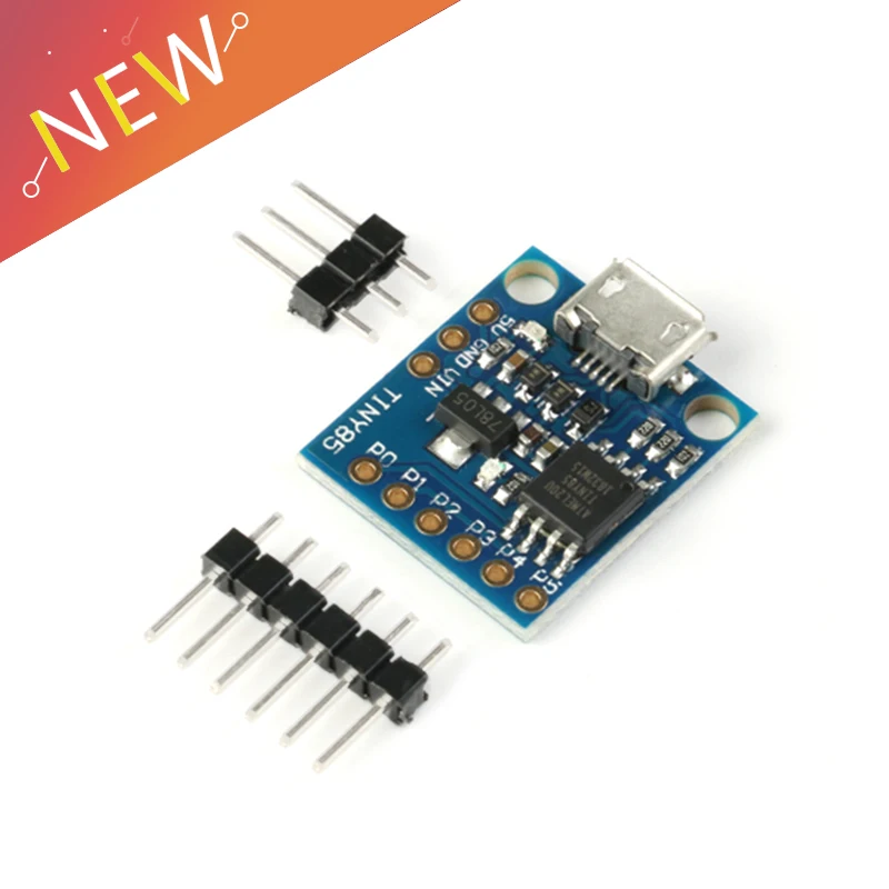 5 шт. Digispark Kickstarter Micro макетная плата ATTINY85 модуль Usb разъем для Arduino светодиодный