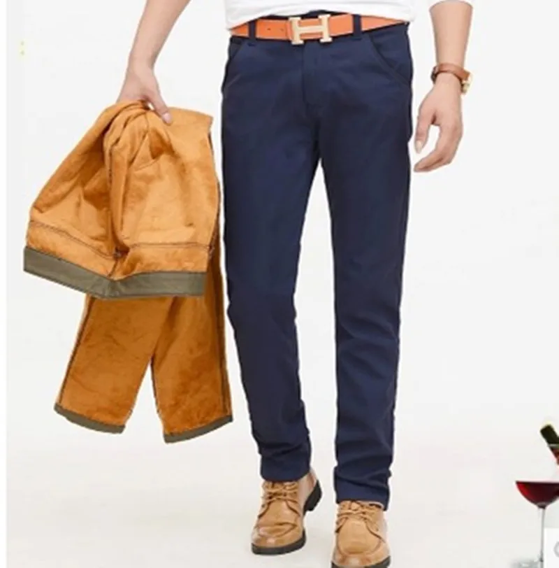 New arrival 2015 hot-selling male tooling slim plus velvet thickening size casual pants p40 | Мужская одежда