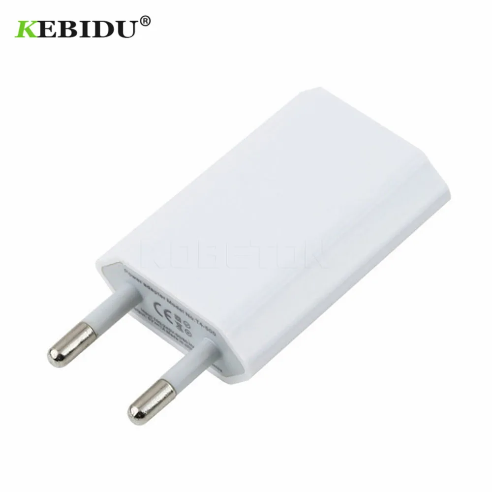 USB зарядное устройство Kebidu EU/US штепсельная вилка 5 В AC настенный адаптер питания