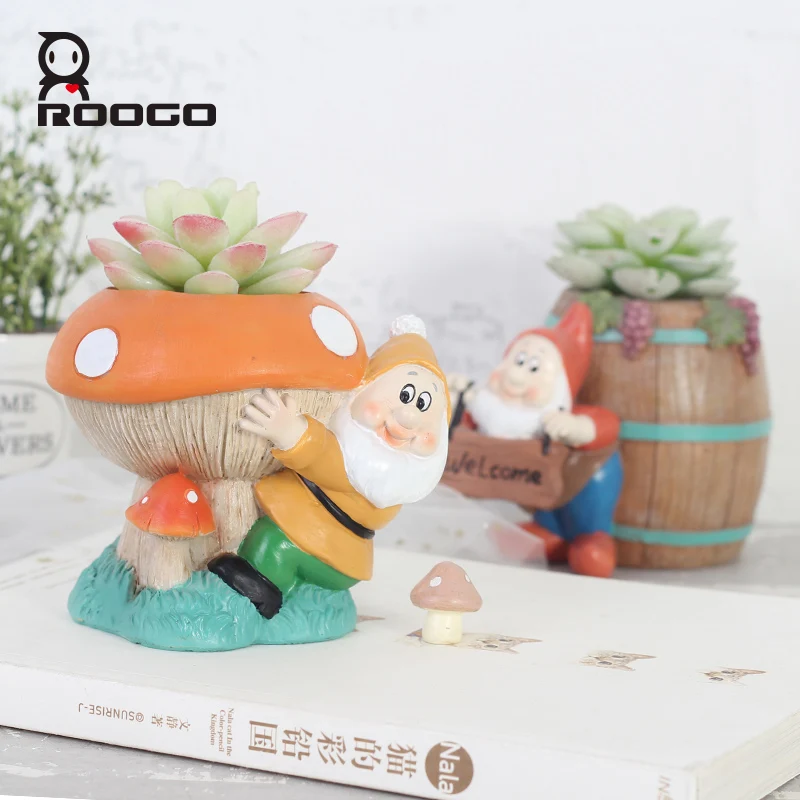 Roogo цветочный горшок мини садовый кактус для суккулентов современный комнатный