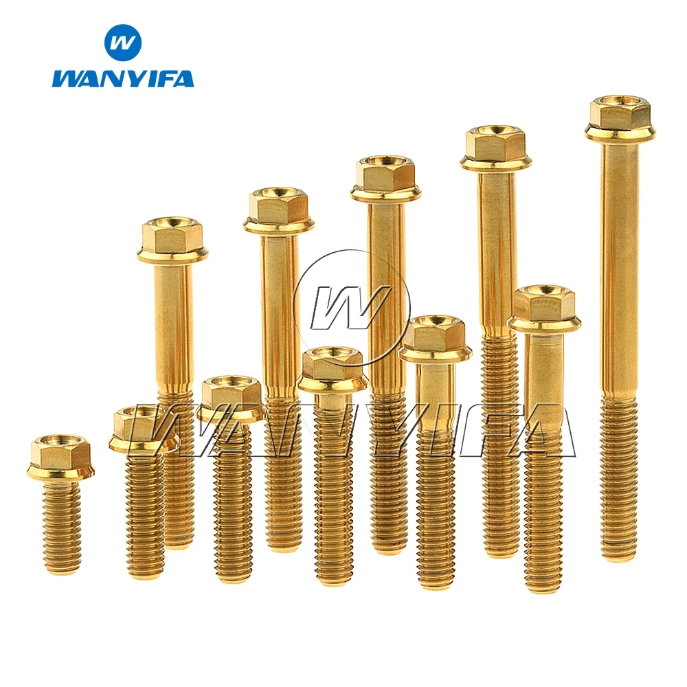 Титановый болт anyifa M6x 10 15 20 25 30 35 45 50 55 60 65 70 75 80 90 мм Маленький Винт с шестигранной