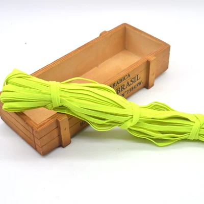 yellow 603 6 мм, узкая черная, белая, цветная эластичная тесьма для одежды, брюк, сумок, дома, сделай сам, эластичные ленты, ленты, Аксессуары для шитья - Цвет: yellow 603