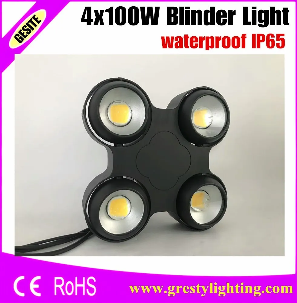 

2PCS/LOT Best quality 4X100W waterproof Blinder light matrix blinder