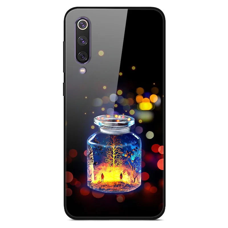 09 Чехол для Xiaomi mi 9 Lite glass mi 9 SE стеклянный силиконовый чехол для телефона для Xiaomi mi 9 SE чехол s для Xiaomi mi 9 T Pro 9 T Pro - Цвет: 09