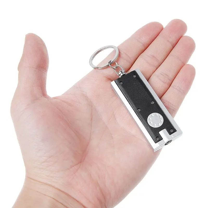 Mini Super Bright Light LED FlashLight Plastic Single File Flashlights with Keychain | Лампы и освещение