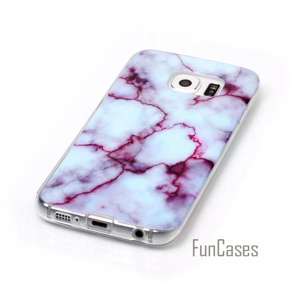 ТПУ Мрамор вены чехол для Coque Samsung Galaxy S6 Edge g9250 G925F 5.1 дюймов SM телефон semsung Роскошные