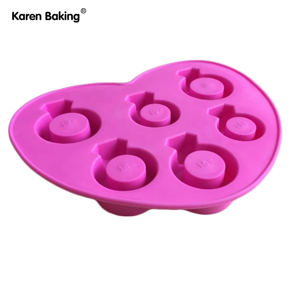 Сердце Тип любовь ледяное Кольцо Плесень Маффин сладкие конфеты желе ледяной куб