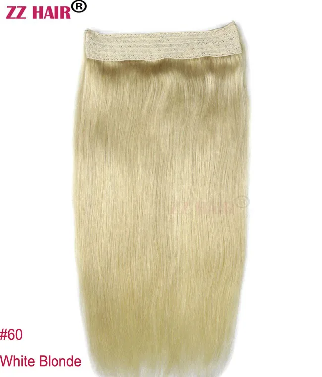 ZZHAIR 70 г 1"-20" Искусственные волосы одинаковой направленности Сияющие волосы флип в человеческих волос для наращивания один кусок набор рыбий линии - Цвет: #60